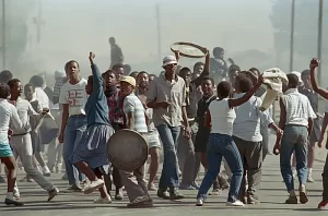 high school students protesting apartheid
