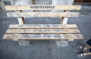 white only bench