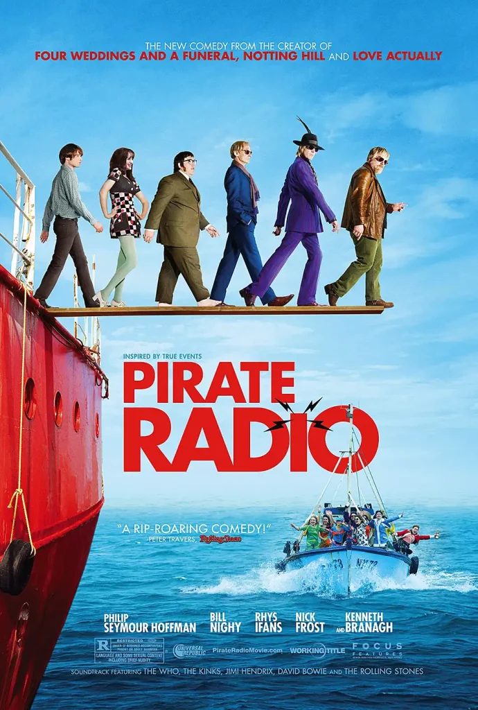 Η ιστορία της ραδιοπειρατείας. The Boat That Rocked (Pirate Radio) - 2009 -Movie Poster